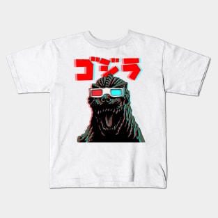 3D King of Monsters Kids T-Shirt